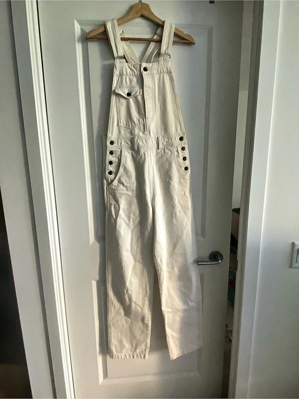 Decade Studio White Overalls Size XS Like New